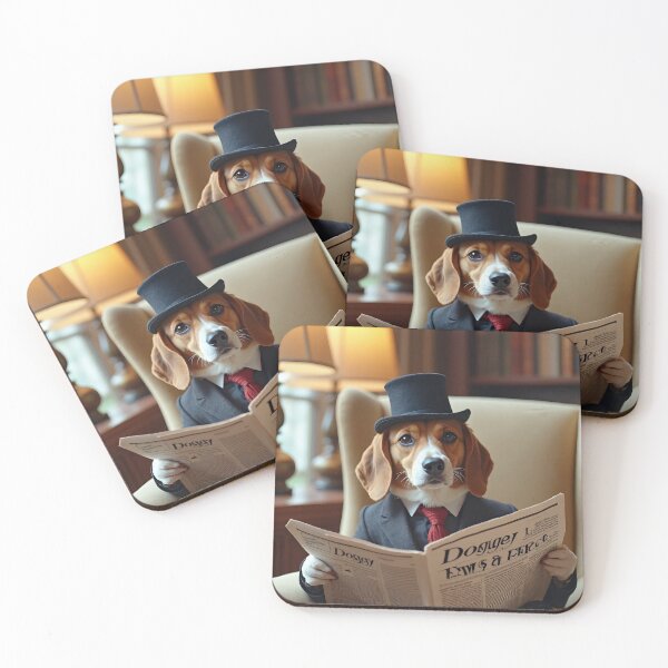 Item preview, Dog with newspaper  designed and sold by Creative Visualize.