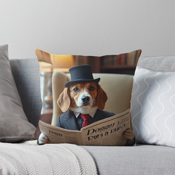 Item preview, Dog with newspaper  designed and sold by Purely Drafted.