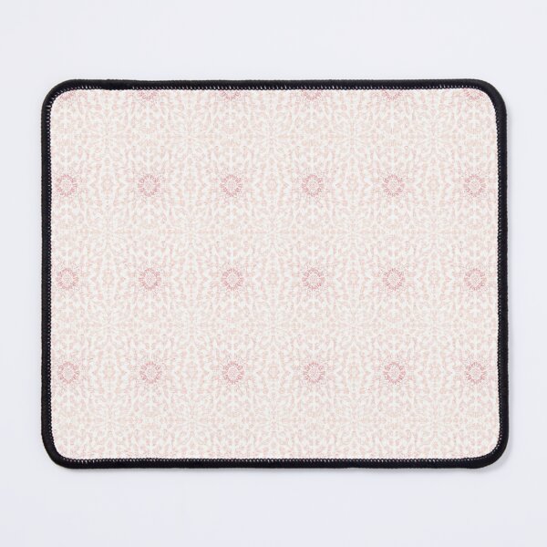 Item preview, White Ivory Carnation Pink Geometric Design designed and sold by burbankdesigns.
