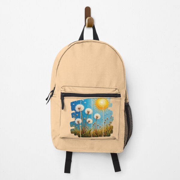 Item preview, Golden Sun & Dandelions - Segmented Impressionist Meadow  designed and sold by PriyaMagic.