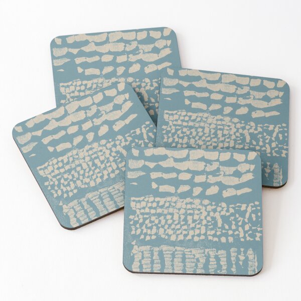 Item preview, Three Grains Textured Monoprint - Peacock + Dove designed and sold by Irene Estelle.