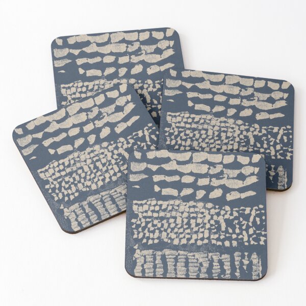 Item preview, Three Grains Textured Monoprint - Dusk + Dove designed and sold by Irene Estelle.