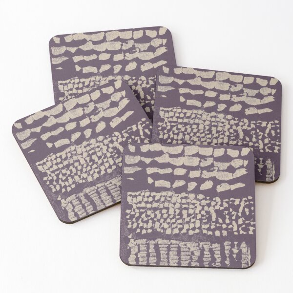 Item preview, Three Grains Textured Monoprint - Fig + Dove designed and sold by Irene Estelle.