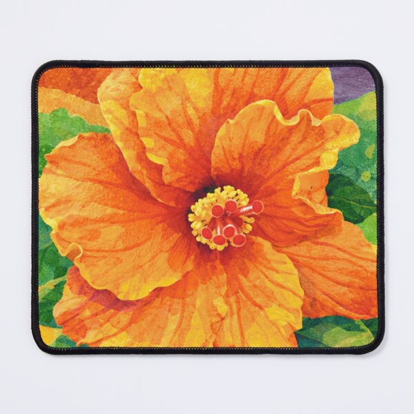 Item preview, Hibiscus Flower, Papercut Collage Childrens Book Illustration designed and sold by SWSandraWechner.