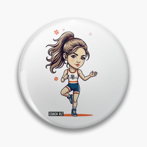 Item preview, Pretty Cartoon Wrestler -  Girl Wrestler Art designed and sold by Coach-Riz.