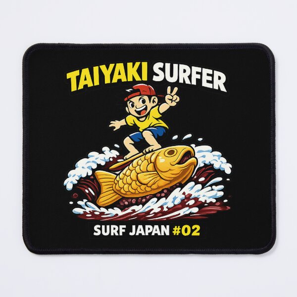 Item preview, Taiyaki Surfer – Japanese Surf Pop Art Funny Graphic Design designed and sold by maaameee.