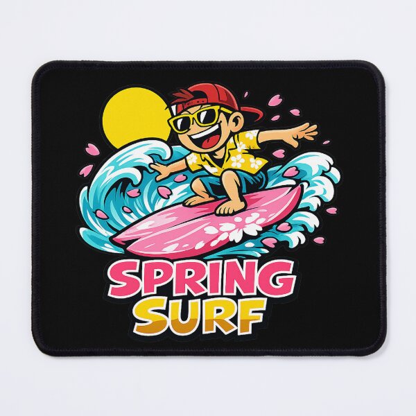 Item preview, Cherry Blossom Surfer – Japanese Surf Pop Art Funny Graphic Design designed and sold by maaameee.