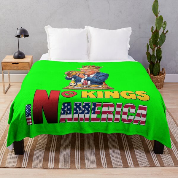 Item preview, NO KINGS IN AMERICAN - #00FF00 designed and sold by Marlon Oseguera.