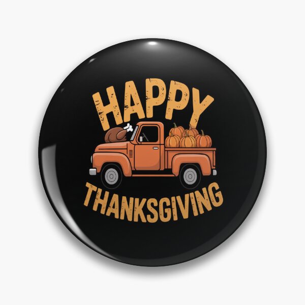 Item preview, Happy Thanksgiving Turkey Pumpkin Truck  designed and sold by SignaturalGen.