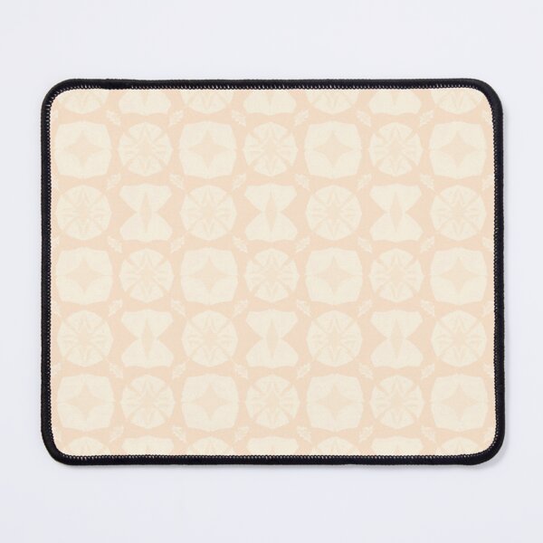 Item preview, White Ivory Baby Pink Geometric Design designed and sold by burbankdesigns.