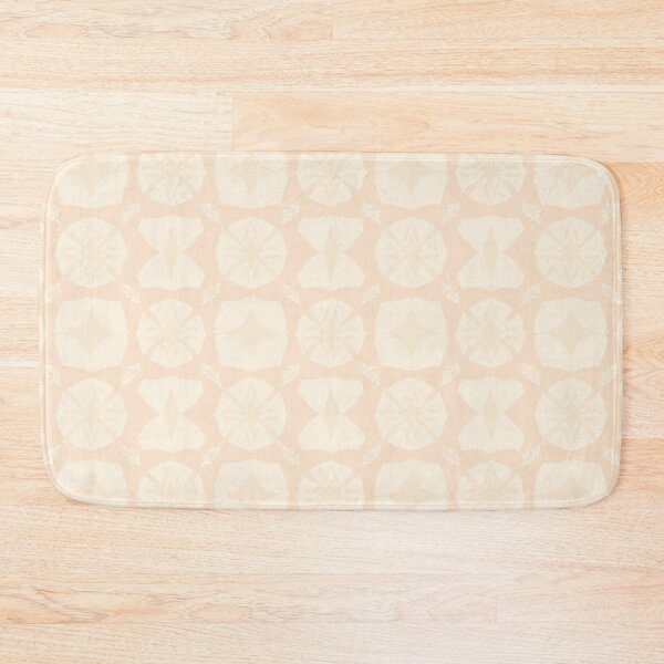 Item preview, White Ivory Baby Pink Geometric Design designed and sold by burbankdesigns.