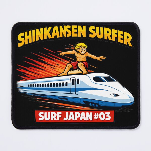 Item preview, Shinkansen Surfer | Bullet Train Surf Pop Art Graphic Design designed and sold by maaameee.