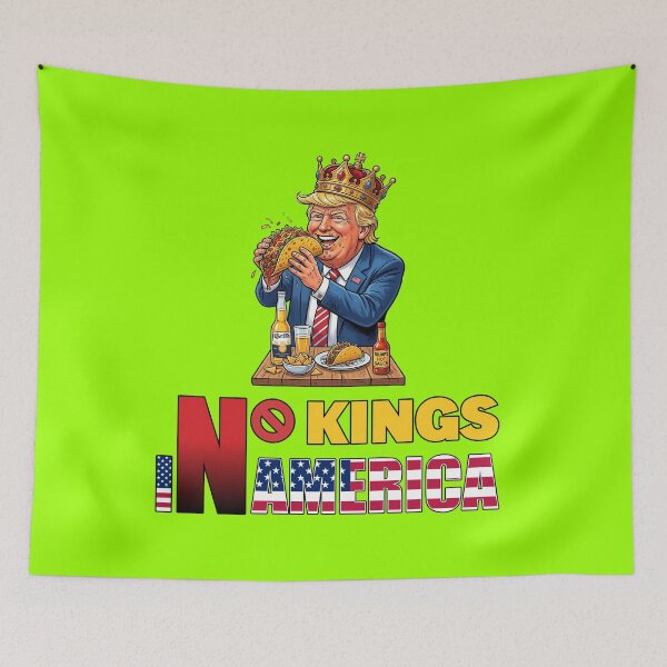 Item preview, NO KINGS IN AMERICAN - #99FF00 designed and sold by Marlon Oseguera.