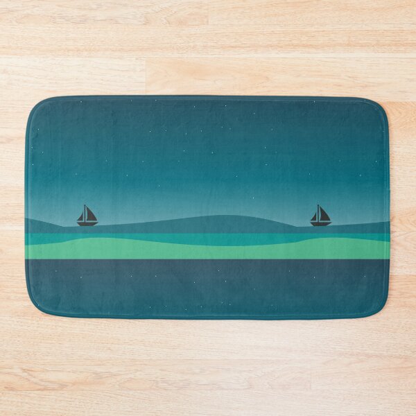 Item preview, calm sea atmosphere at night designed and sold by noanstudios.