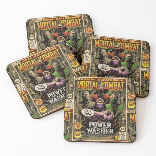 Item preview, Mortal Kombat Rain Retro Vintage Comic Cover Art designed and sold by Back2Collage.