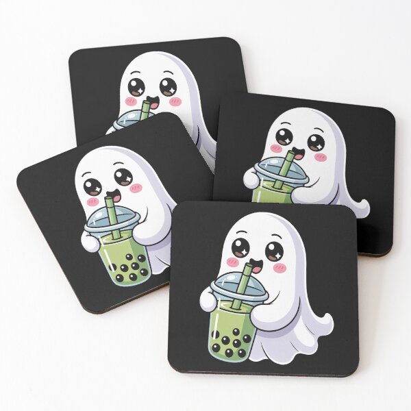 Item preview, Halloween Cute Boba Ghost Matcha  designed and sold by LacostCarl.