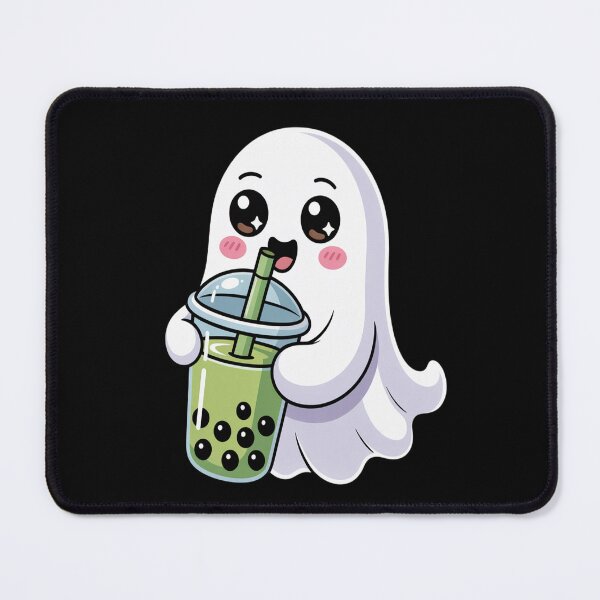 Item preview, Halloween Cute Boba Ghost Matcha designed and sold by LacostCarl.