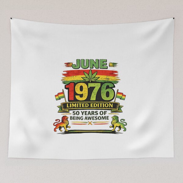 Item preview, June 1976 Reggae Birthday Shirt  Limited Edition 50 Years  designed and sold by ChipsShop.