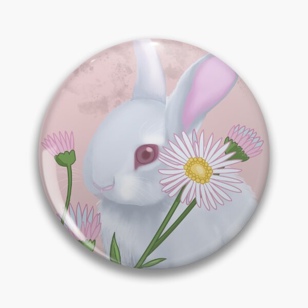Item preview, Bunnies and Daisies Coral designed and sold by splungecoyote.