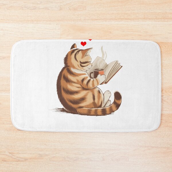 Item preview, Book Lover Cat designed and sold by QuiteOrbit.