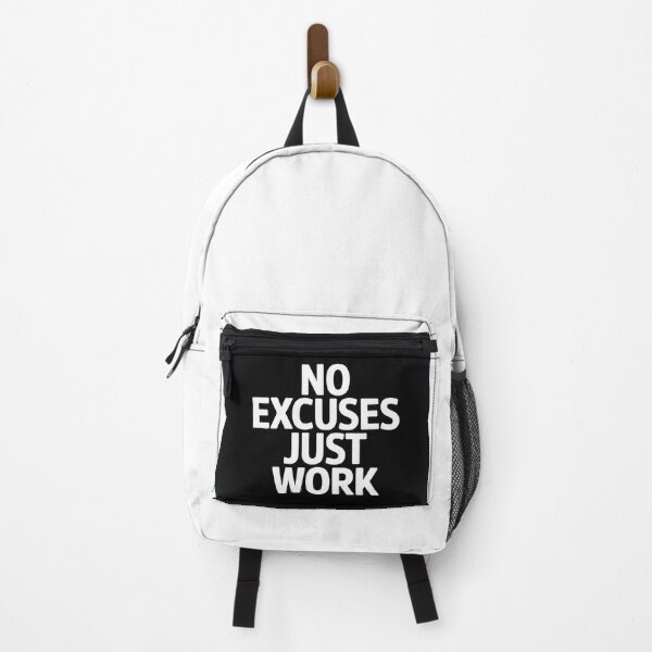 Item preview, Copy of No Excuses Just Work – Minimalist Fitness Motivation Design designed and sold by No-Excuse-Lab.