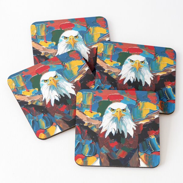 Item preview, Majestic Bald Eagle Abstract Power Portrait designed and sold by ChrisButler.