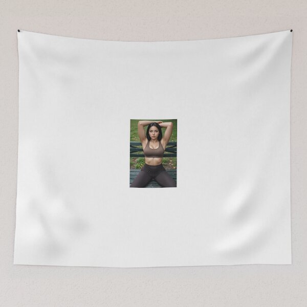 Item preview, Fit brunette in brown gym wear walk in the park designed and sold by CathryneDelamort.