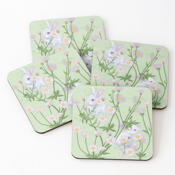 Item preview, Bunnies and Daisies Mint designed and sold by splungecoyote.