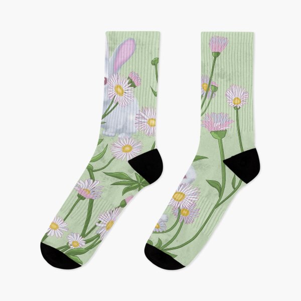 Item preview, Bunnies and Daisies Mint designed and sold by splungecoyote.