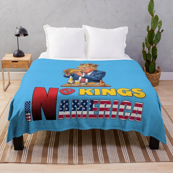 Item preview, NO KINGS IN AMERICAN - #4BB4EA designed and sold by Marlon Oseguera.