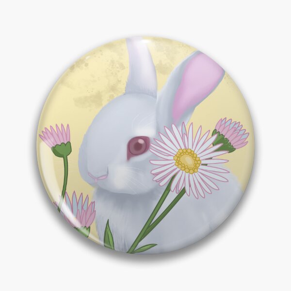 Item preview, Bunnies and Daisies Pale Yellow designed and sold by splungecoyote.