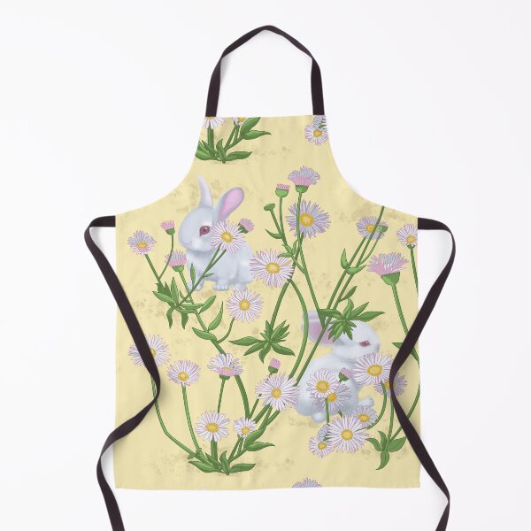 Item preview, Bunnies and Daisies Pale Yellow designed and sold by splungecoyote.