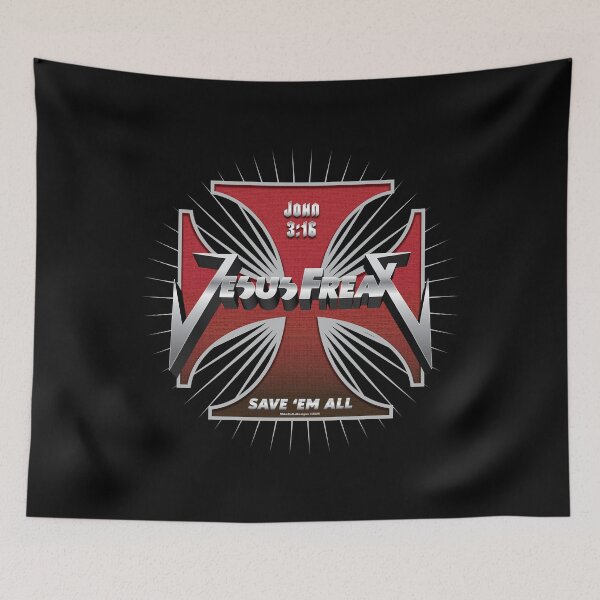 Item preview, Jesus FreaX Metal Logo with Red Cross designed and sold by Michael Cotto.