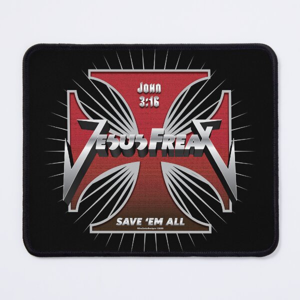 Item preview, Jesus FreaX Metal Logo with Red Cross designed and sold by Michael Cotto.