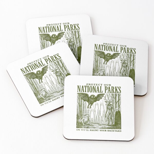 Item preview, protect our national parks funny nature ghost protest designed and sold by popcorn75.