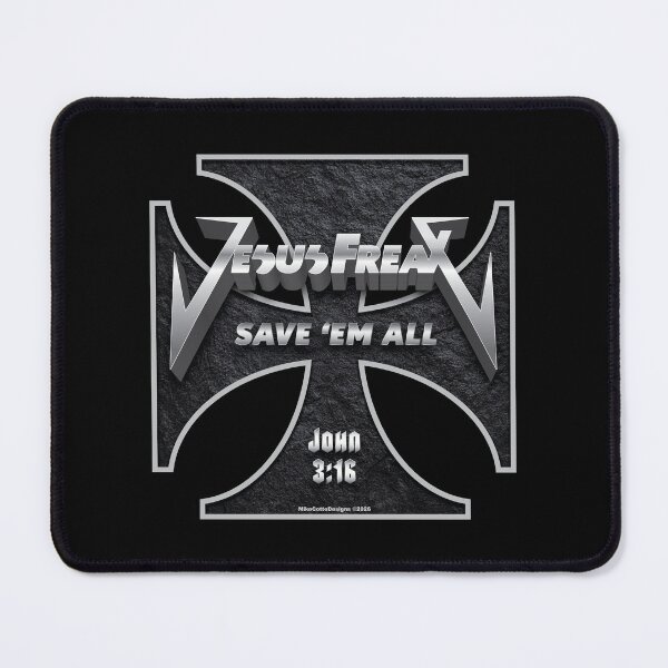 Item preview, Jesus FreaX Metal Logo Black with Cross designed and sold by Michael Cotto.