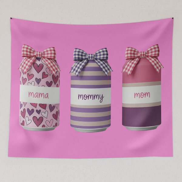 Item preview, Can Trio "mama, mommy, mama" gingham bow  designed and sold by DPDesigns647.