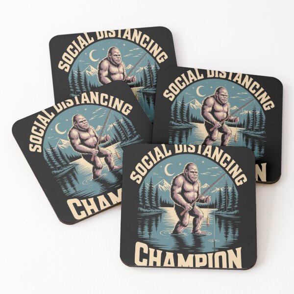 Item preview, Hiking Bigfoot Funny Social Distancing Champion  designed and sold by SignaturalGen.
