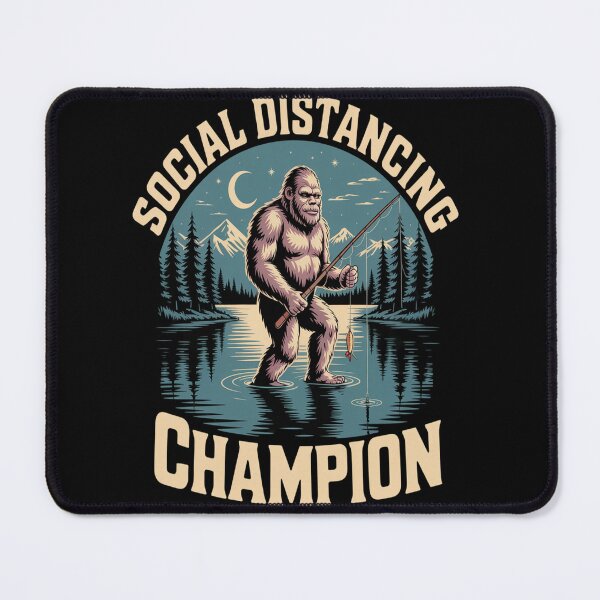 Item preview, Hiking Bigfoot Funny Social Distancing Champion designed and sold by SignaturalGen.