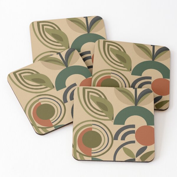 Item preview, Modern Geometric Earthy Botanical Abstract Art designed and sold by TheStickerGuide.
