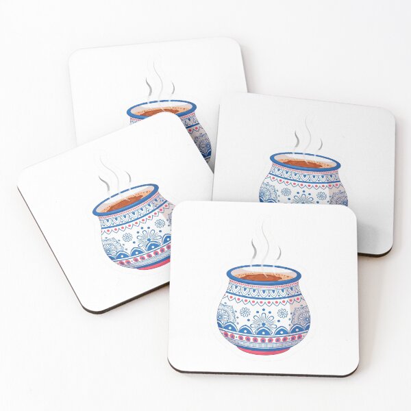 Item preview, Boho Aesthetic Chai Cup - Traditional Indian Tea Art designed and sold by DesertFlowArt.