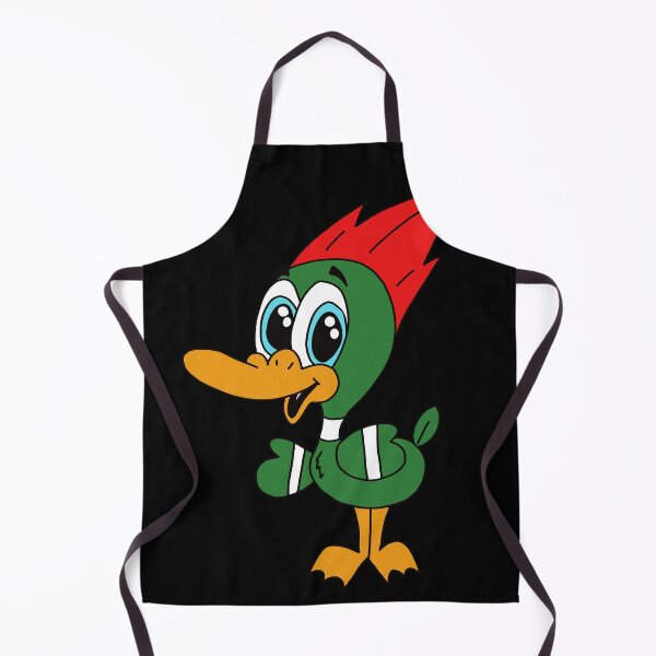 Item preview, David the Duck Cute Kawaii Green Duck with Red Mohawk designed and sold by CozyCritters8.