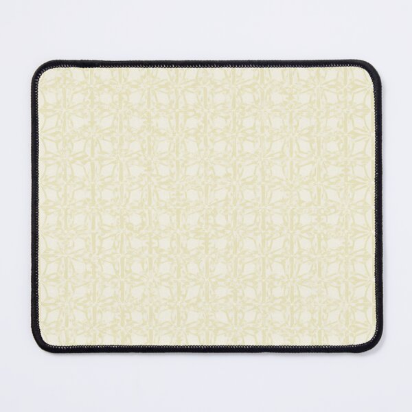 Item preview, White Ivory Cream Geometric Floral Abstract Design designed and sold by burbankdesigns.