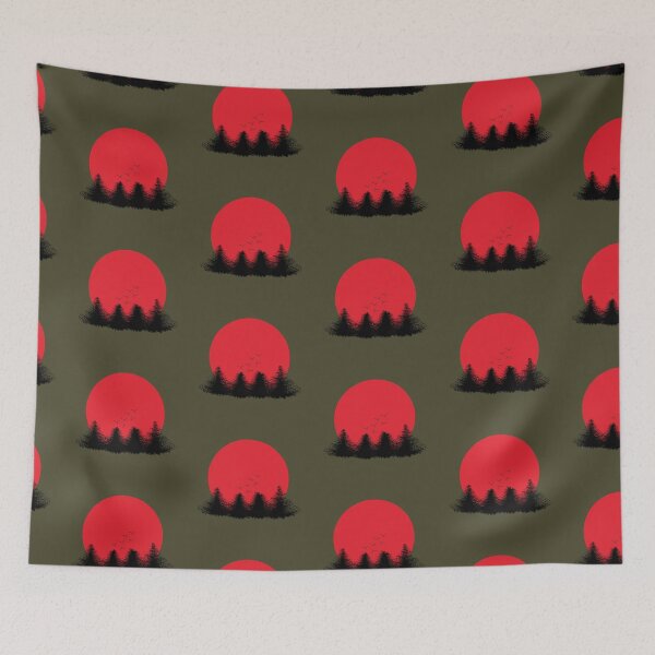 Item preview, sunset red sun designed and sold by noanstudios.