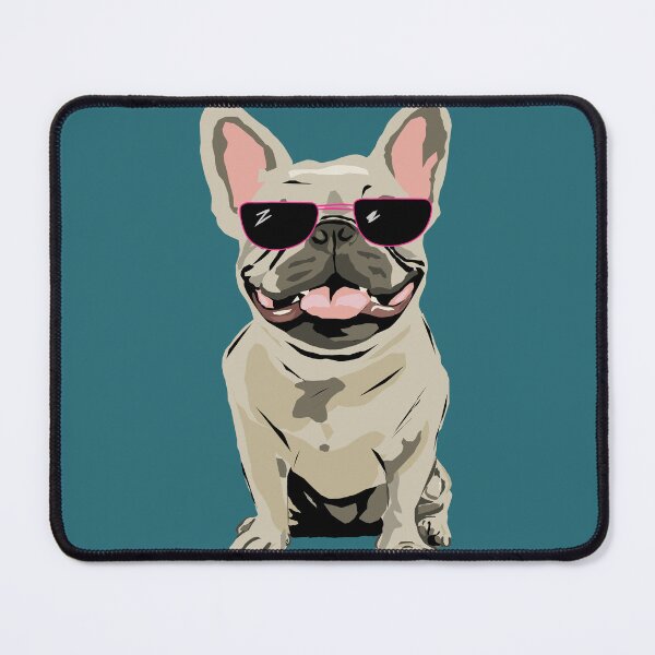 Item preview, Cream French Bulldog with pink sunglasses designed and sold by Mountain-Point.