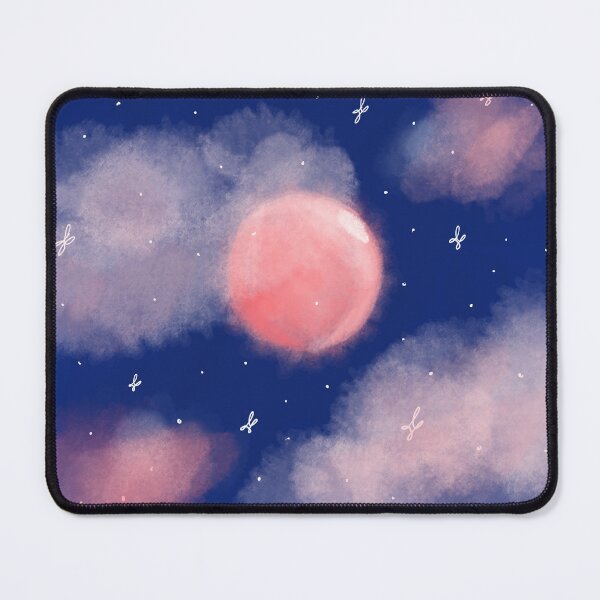 Item preview, Pink moon starry sky designed and sold by Tiny-Sugar-Dove.