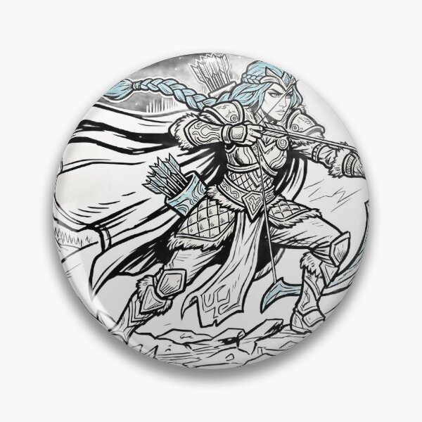 Item preview, Ashe Frost Archer Thick Line Art designed and sold by Lura busah.