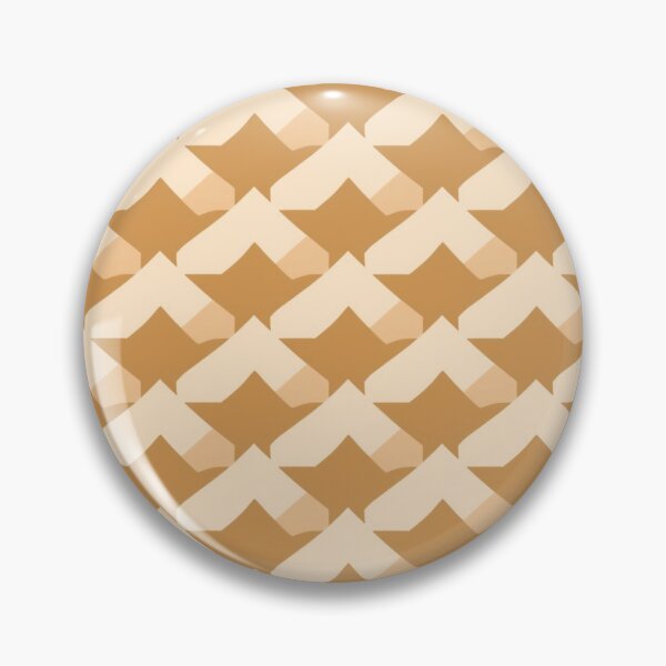 Item preview, Caramel Bisque Brown Ivory Geometric Design designed and sold by burbankdesigns.