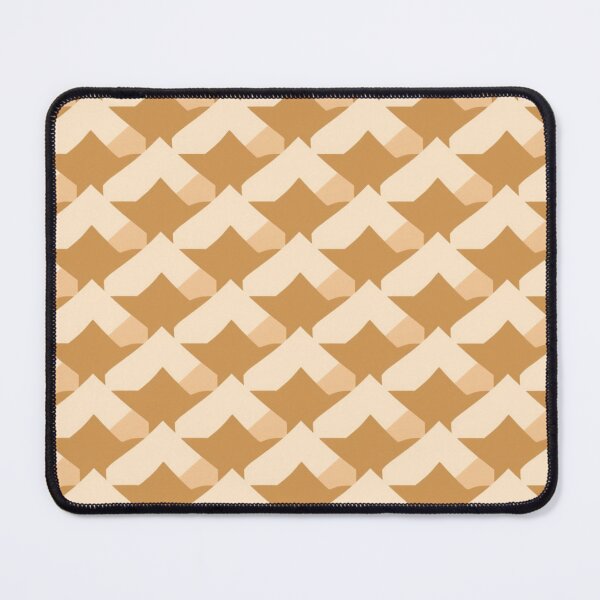 Item preview, Caramel Bisque Brown Ivory Geometric Design designed and sold by burbankdesigns.