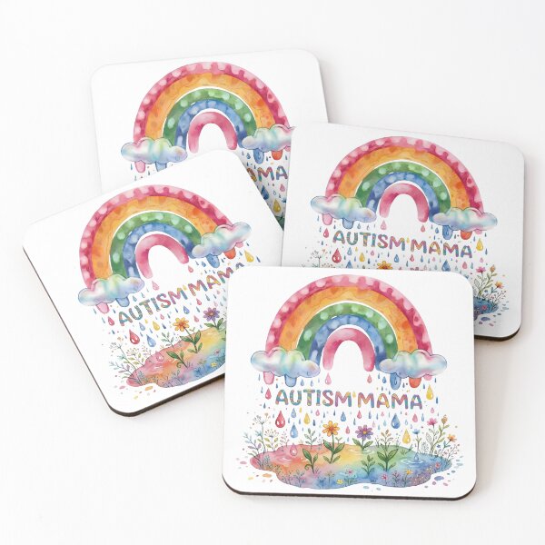 Item preview, Autism Mama Rainbow Watercolor Support Awareness designed and sold by WSTRap.